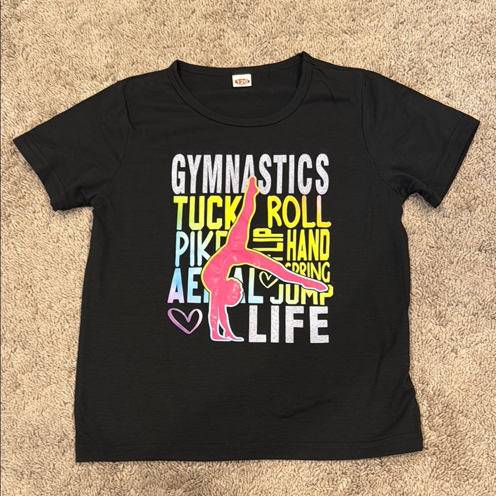 NWOT Girls Small Gymnastics Shirt